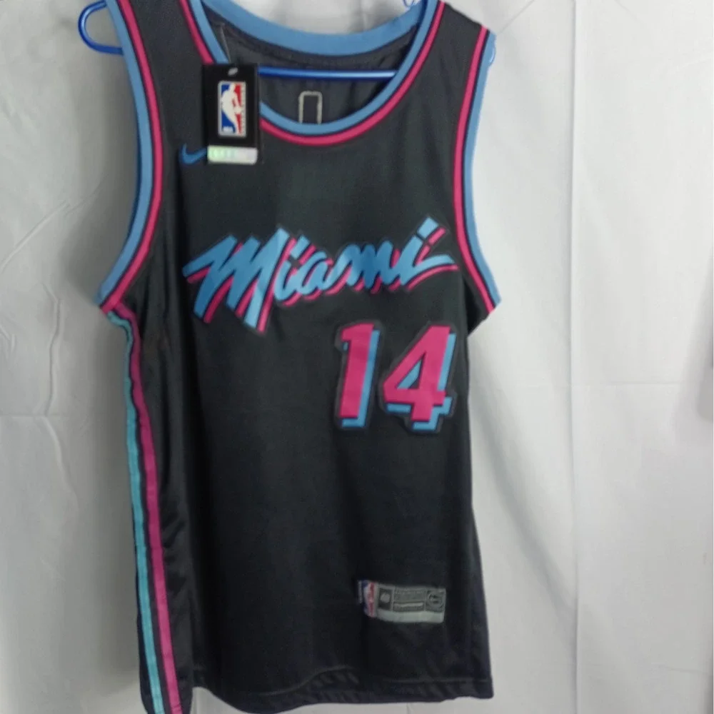Nike Miami Heat Tyler Herro 14 Vice Nights Swingman Jersey Black Sz 48 Large NWT